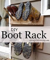 Image result for Homemade Boot Rack