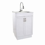 Image result for Home Depot Utility Laundry Sink Cabinet
