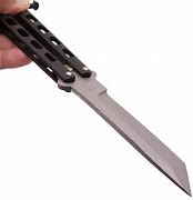 Image result for Blsck Tanto Butterfly Knife
