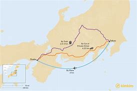 Image result for Tokyo Tourist Map to Osaka