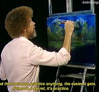 Image result for Bob Ross Happy Little Tree Paraody