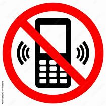 Image result for Crossed Off Cell Phone