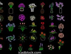 Image result for AutoCAD Flower Blocks