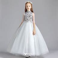 Image result for Grey Flower Girl Dresses