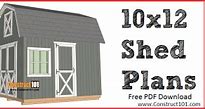 Image result for 120 Square Foot Shed Plans