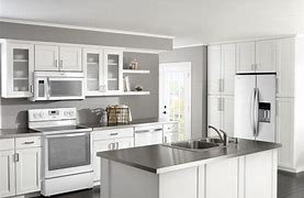 Image result for All White Kitchen Appliances and Cabinets