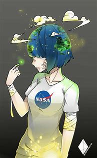 Image result for Anime Earth Girl NASA