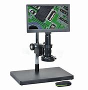 Image result for Microscope with Camera and Monitor