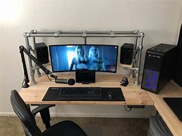 Image result for DIY Computer Desk Setup