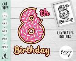 Image result for Number 8 with Sprinkles Birthday