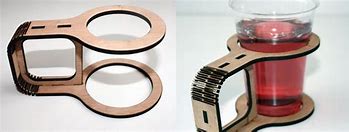 Image result for Laser-Cut Coffee Cup Holder