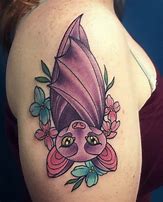 Image result for Bat Tattoo with Stars