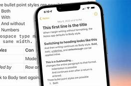 Image result for Notes iPhone Format