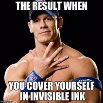 Image result for Invisible John Cena Meme