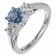 Image result for Blue Gemstone Engagement Rings