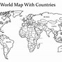 Image result for World Map Black and White Printable