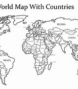 Image result for Flat World Map Outline