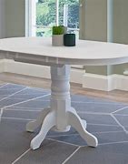 Image result for White Pedestal Kitchen Table