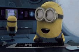 Image result for Minion Trying to Work a Computer