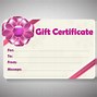 Image result for Gift Certificate Examples
