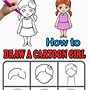 Image result for A Drawing of a Cartoon Girl