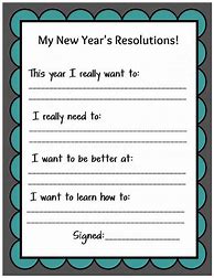 Image result for New Year's Resolution Kids