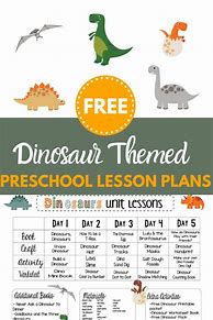 Image result for Preschool Theme Dinosaurs Lesson Plans