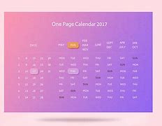 Image result for One Page Calendar Design