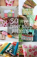 Image result for Zipper Vinyl Bags Sewing Patterns