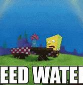 Image result for Spongebob Needing Water