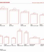 Image result for Standard Gift Bag Sizes