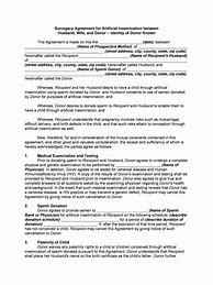 Image result for Surrogacy Contract Example