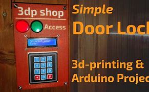 Image result for Arduino Door Lock 3D Model Case
