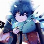 Image result for Blue Background Anime Boy