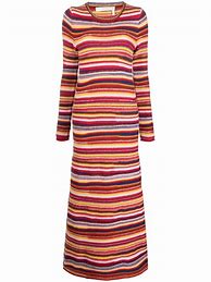 Image result for Knitted Horizontal Stripe Dress