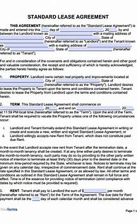 Image result for Leasing Agreement Template