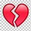 Image result for Red Broken Heart Emoji