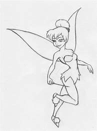 Image result for Tinkerbell Black and White