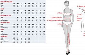 Image result for Women Cloth Size Chart