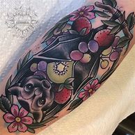 Image result for Fruit Bat Tattoo Drawing