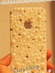 Image result for iPhone 6 Back Cover with Pearls Daraz