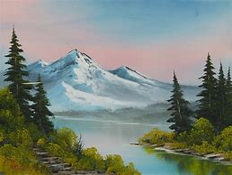Image result for Bob Ross Forest Painting