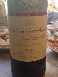 Image result for Rioja Alta Rioja Club Cosecheros Reserva