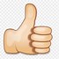 Image result for Thumb Emoji PNG