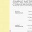 Image result for Metric Conversion Chart Template