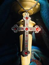Image result for Cardinal Catholic Cross Necklace