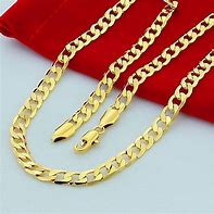 Image result for Flat Gold Chain Necklace