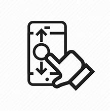 Image result for Phone Scrolling Icon