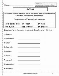 Image result for Prefix and Suffix Worksheets