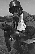 Image result for WW1 German Gas Mask Soldier Black and White